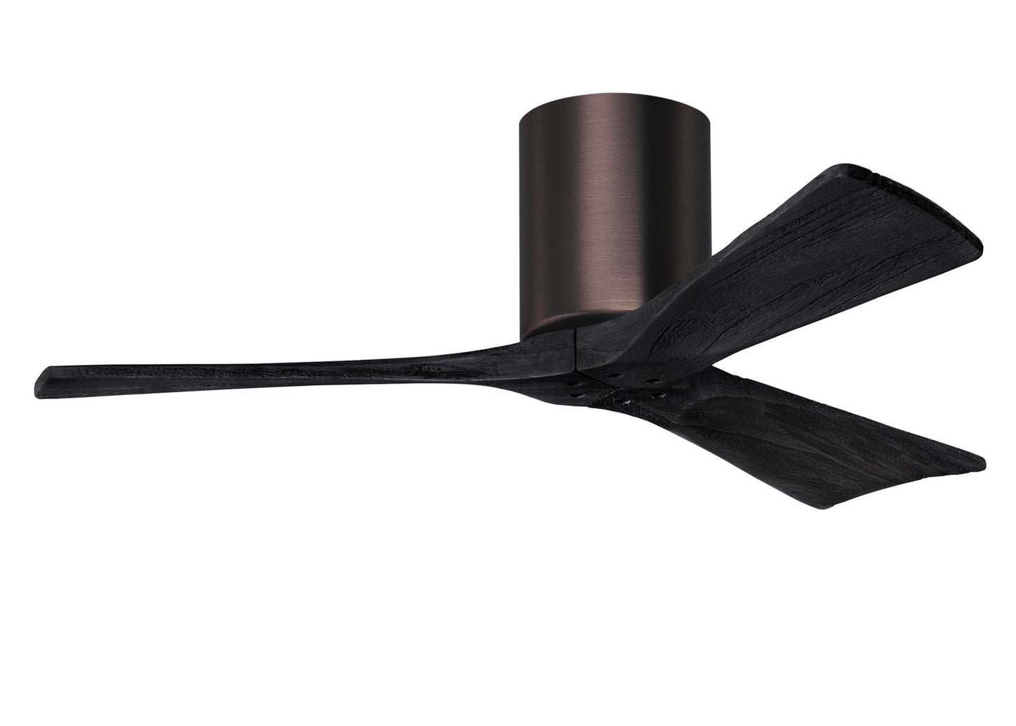 Matthews Fan Company - IR3H-BB-BK-42 - 42"Ceiling Fan - Irene-3H - Brushed Bronze