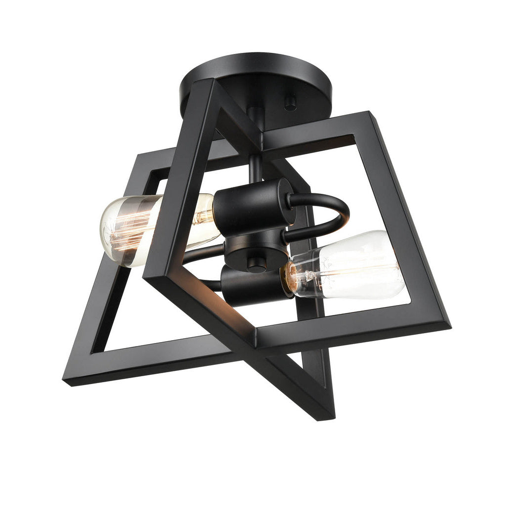 Millennium - 8142-MB - Two Light Semi-Flush - Matte Black