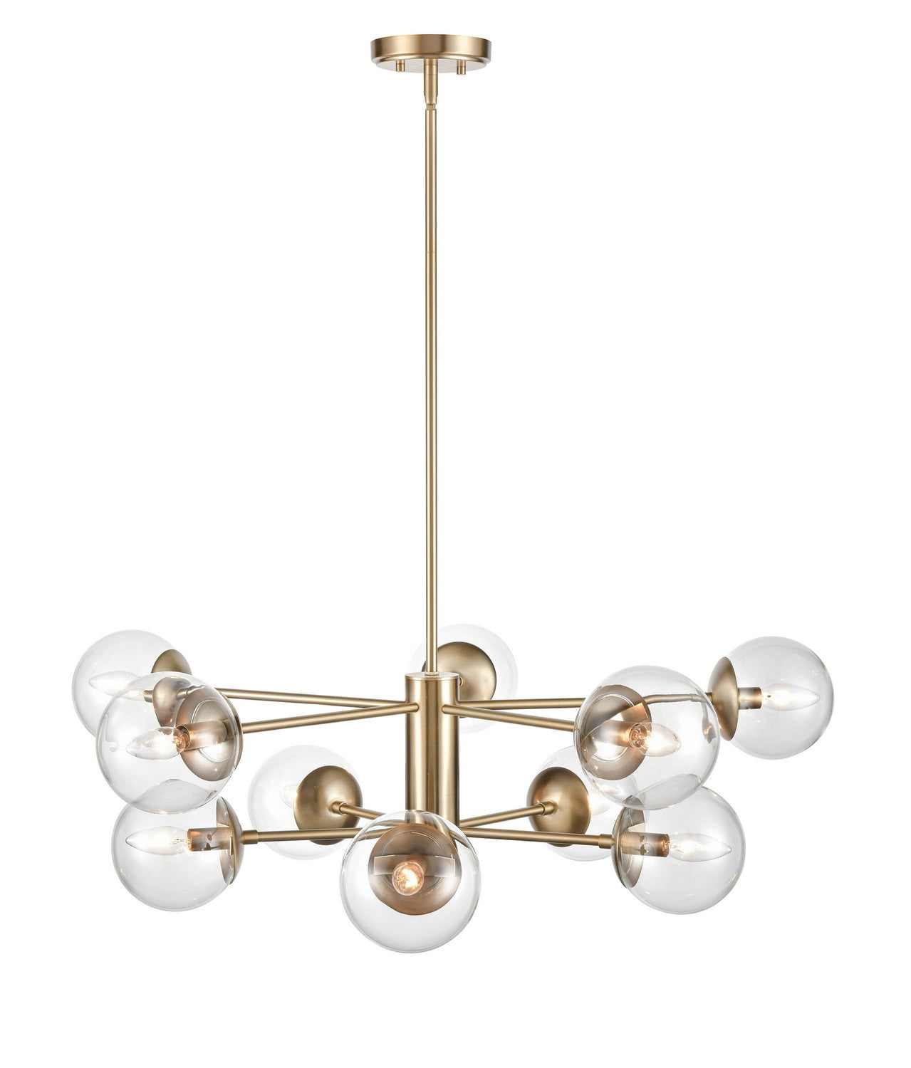 Millennium - 8150-MG - Ten Light Chandelier - Avell - Modern Gold