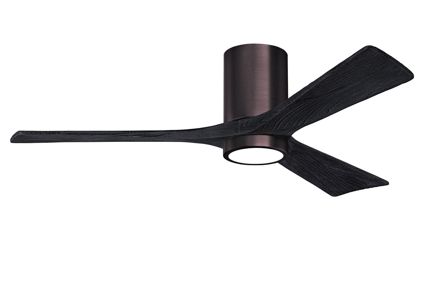 Matthews Fan Company - IR3HLK-BB-BK-52 - 52"Ceiling Fan - Irene-3HLK - Brushed Bronze