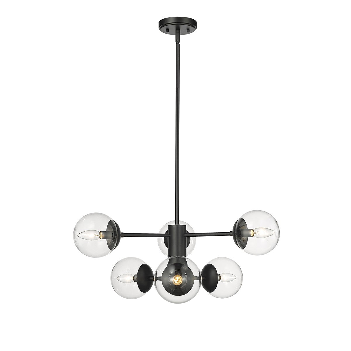 Millennium - 8156-MB - Six Light Pendant - Avell - Matte Black