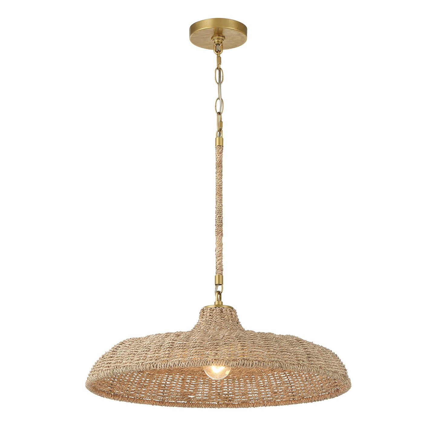 Crystorama - ODS-7801-SG - One Light Pendant - Odessa - Soft Gold