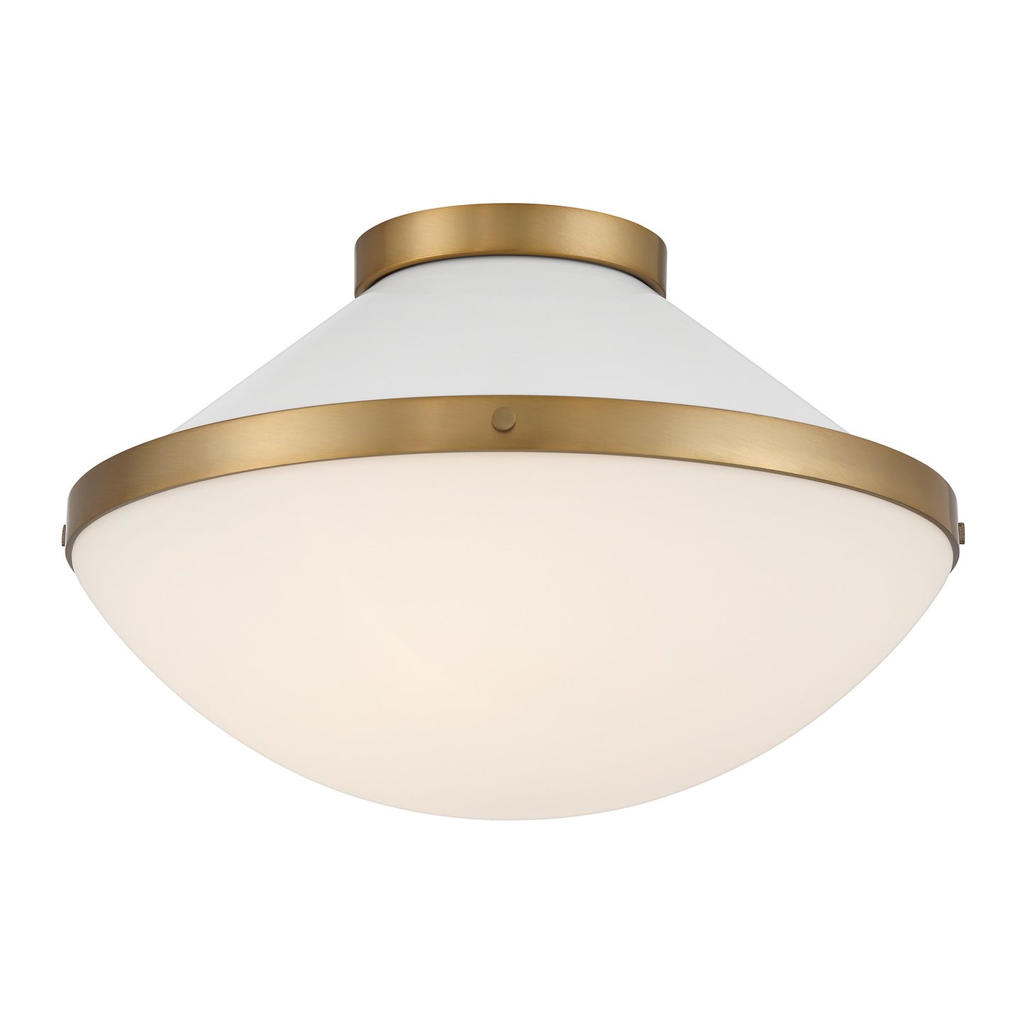 Crystorama - XAN-8002-VG-WH - Two Light Flush Mount - Xander - Vibrant Gold