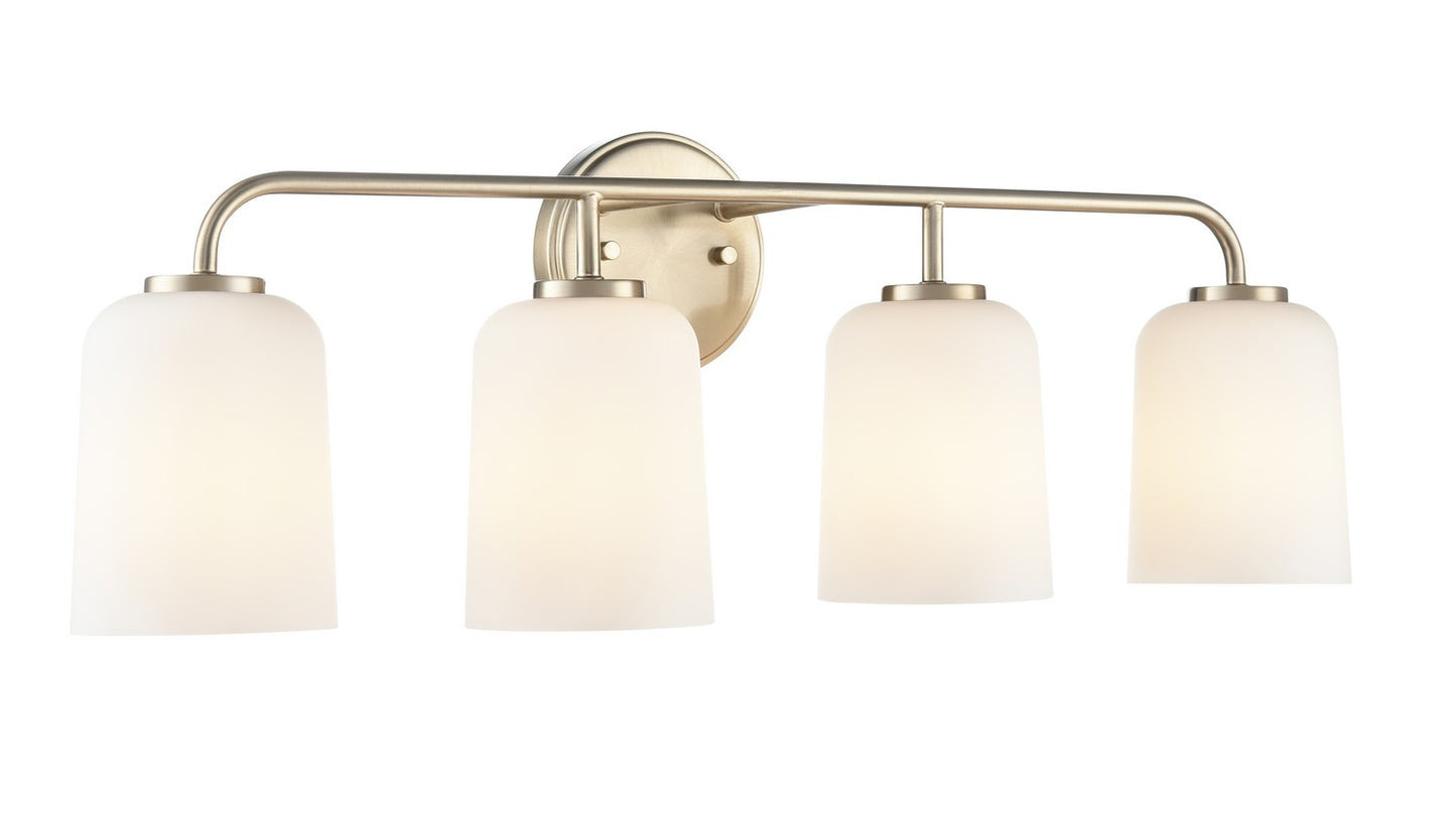 Millennium - 214104-MG - Four Light Vanity - Laphia - Modern Gold