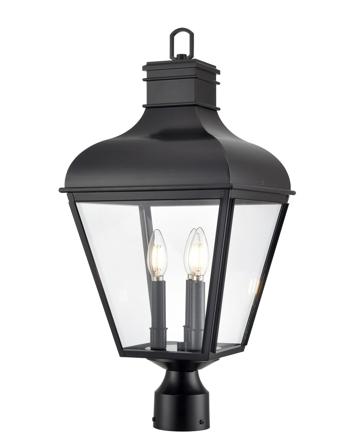 Millennium - 43203-MB - Three Light Outdoor Post Lantern - Edenton - Matte Black