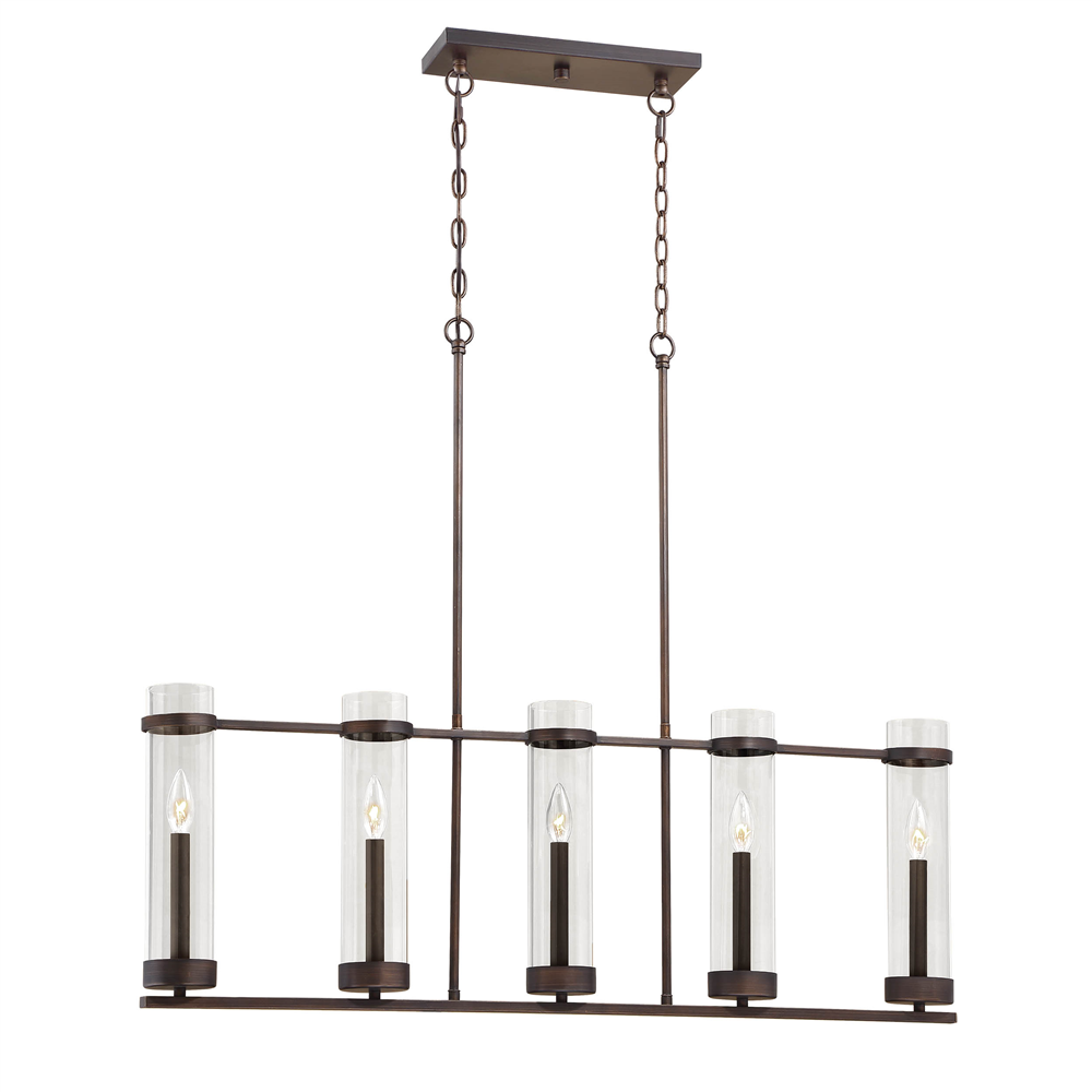 Milan Five Light Island Pendant
