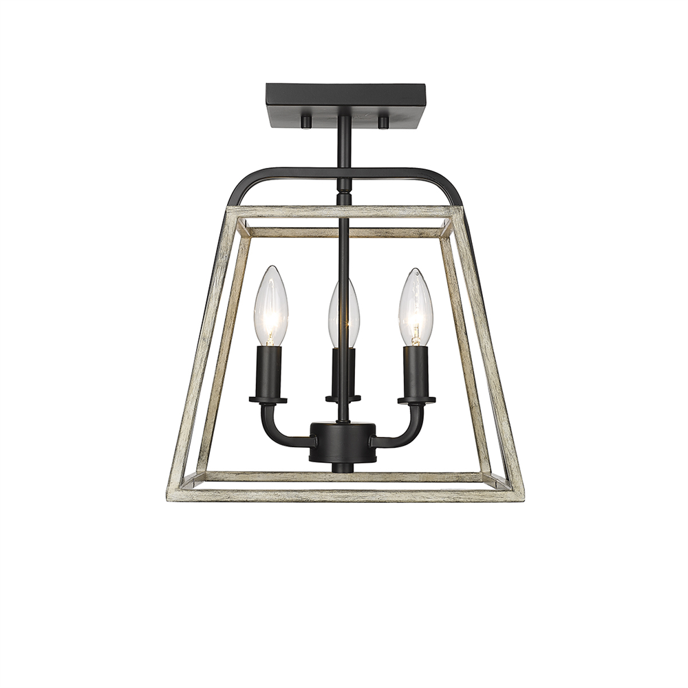Bonnie Three Light Semi Flush Mount