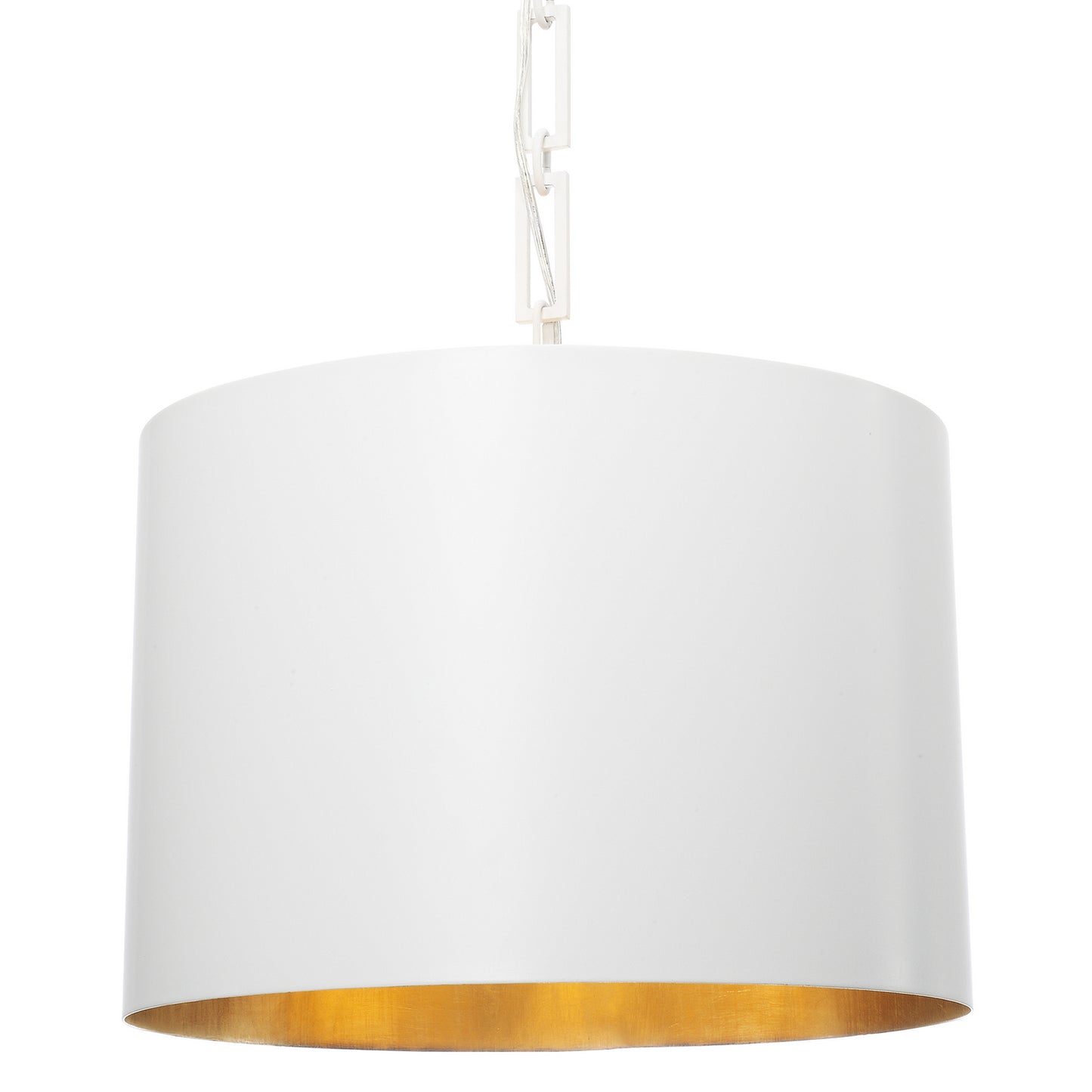 Crystorama - 8686-MT-GA - Six Light Chandelier - Alston - Matte White + Antique Gold