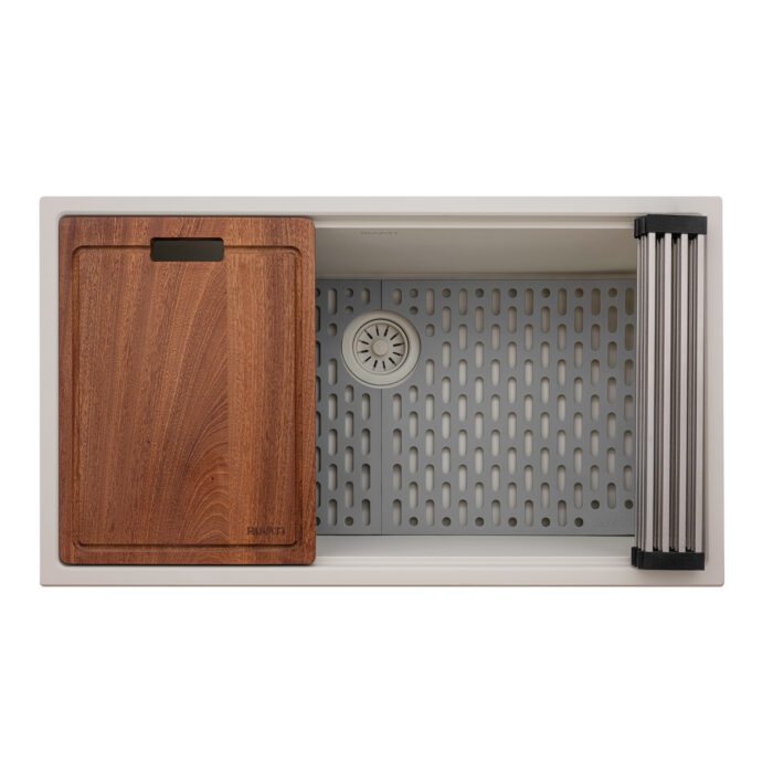 Ruvati 33-inch epiRock Workstation Undermount Kitchen Sink