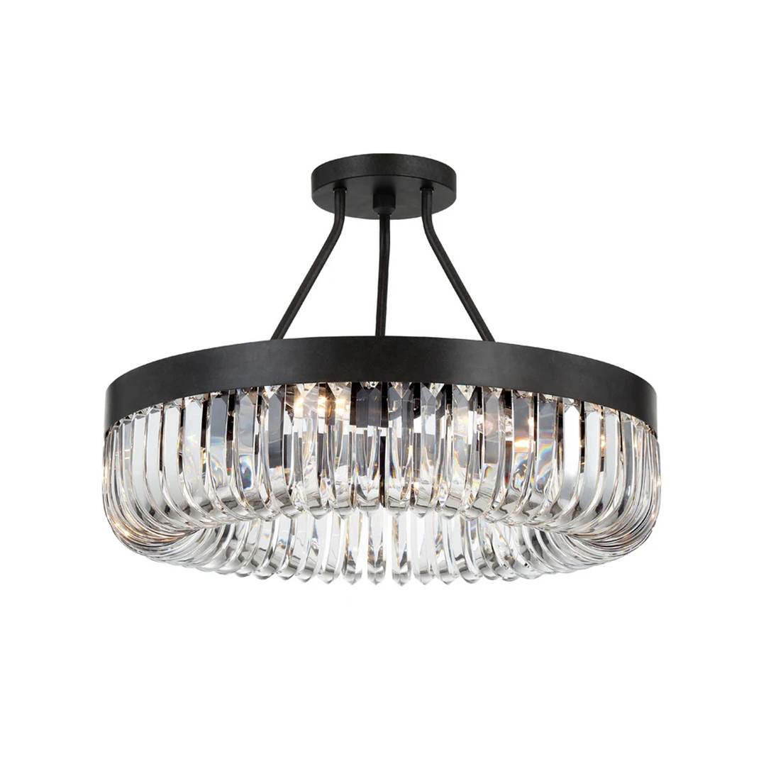 Alister 8 Light Semi-Flush Mount