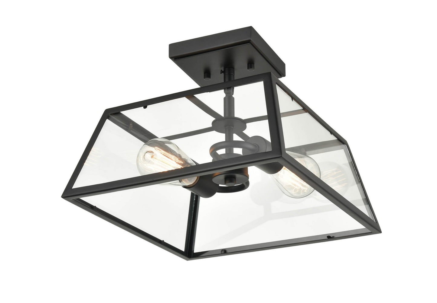 Millennium - 8022-PBK - Two Light Outdoor Lantern - Grant - Powder Coated Black