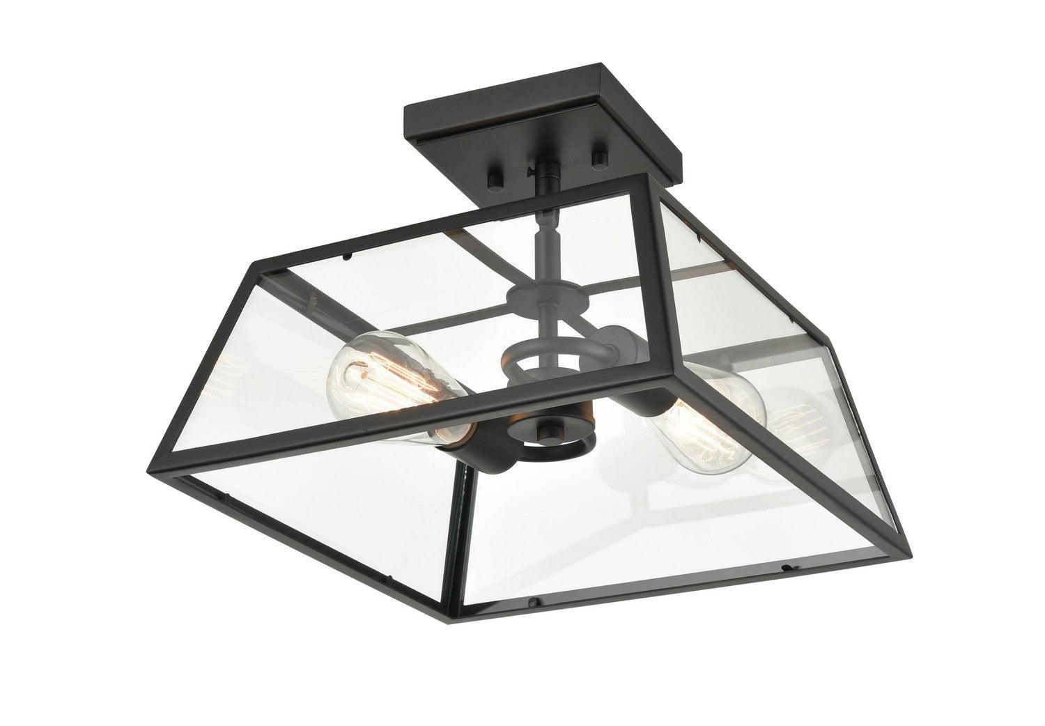 Millennium - 8022-PBK - Two Light Outdoor Lantern - Grant - Powder Coated Black