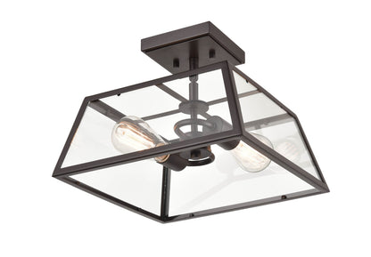 Millennium - 8022-PBZ - Two Light Outdoor Flush Mount - Grant - Powder Coated Bronze