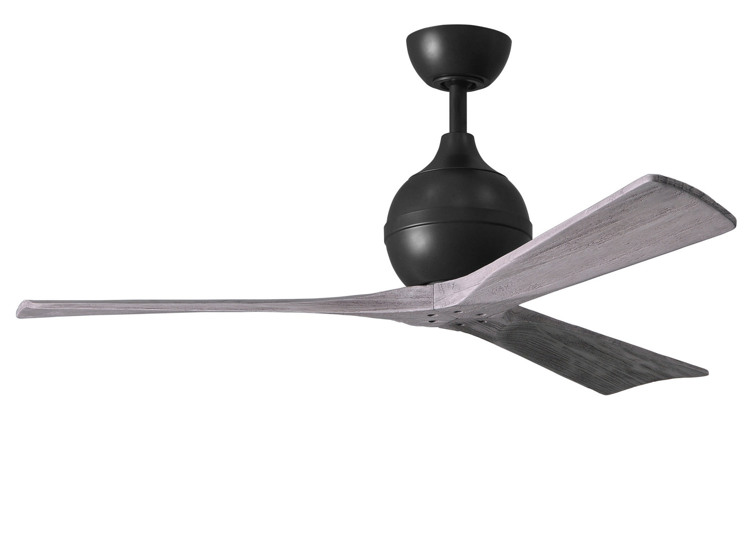 Matthews Fan Company - IR3-BK-BW-52 - 52"Ceiling Fan - Irene-3 - Matte Black
