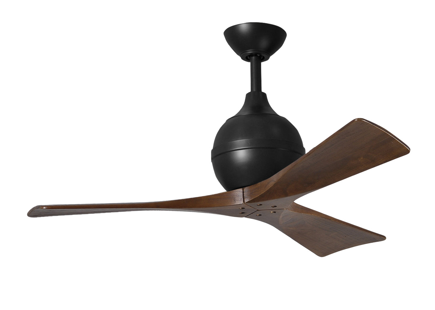 Matthews Fan Company - IR3-BK-WA-42 - 42"Ceiling Fan - Irene-3 - Matte Black