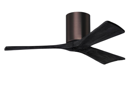 Matthews Fan Company - IR3H-BB-BK-42 - 42"Ceiling Fan - Irene-3H - Brushed Bronze