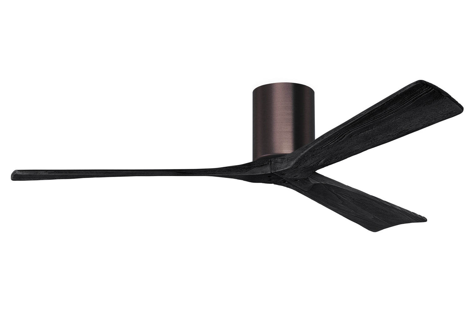 Matthews Fan Company - IR3H-BB-BK-60 - 60"Ceiling Fan - Irene-3H - Brushed Bronze