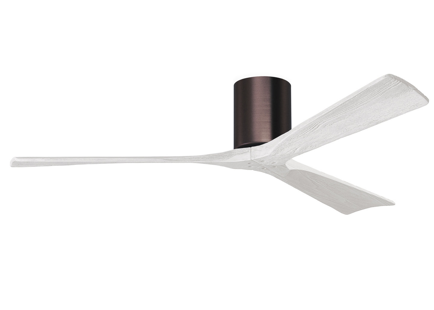 Matthews Fan Company - IR3H-BB-MWH-60 - 60"Ceiling Fan - Irene-3H - Brushed Bronze