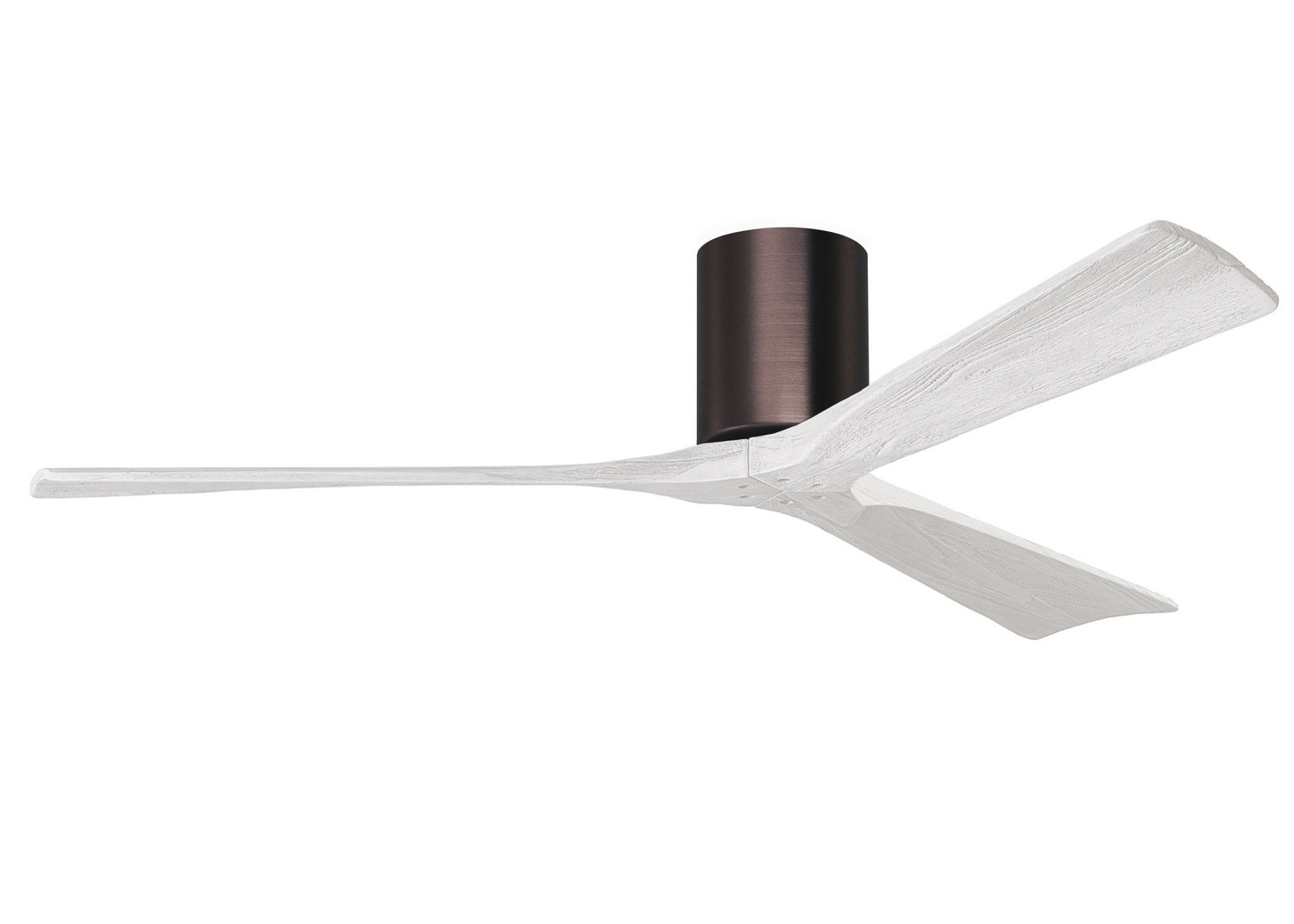 Matthews Fan Company - IR3H-BB-MWH-60 - 60"Ceiling Fan - Irene-3H - Brushed Bronze
