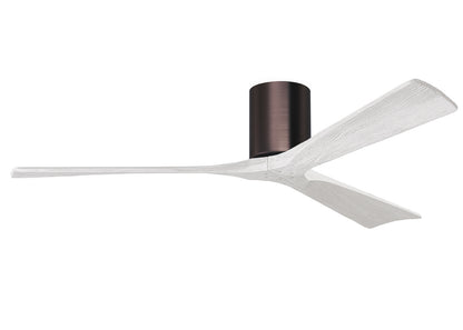 Matthews Fan Company - IR3H-BB-MWH-60 - 60"Ceiling Fan - Irene-3H - Brushed Bronze