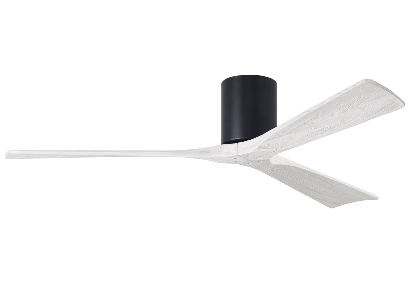Matthews Fan Company - IR3H-BK-MWH-60 - 60"Ceiling Fan - Irene-3H - Matte Black