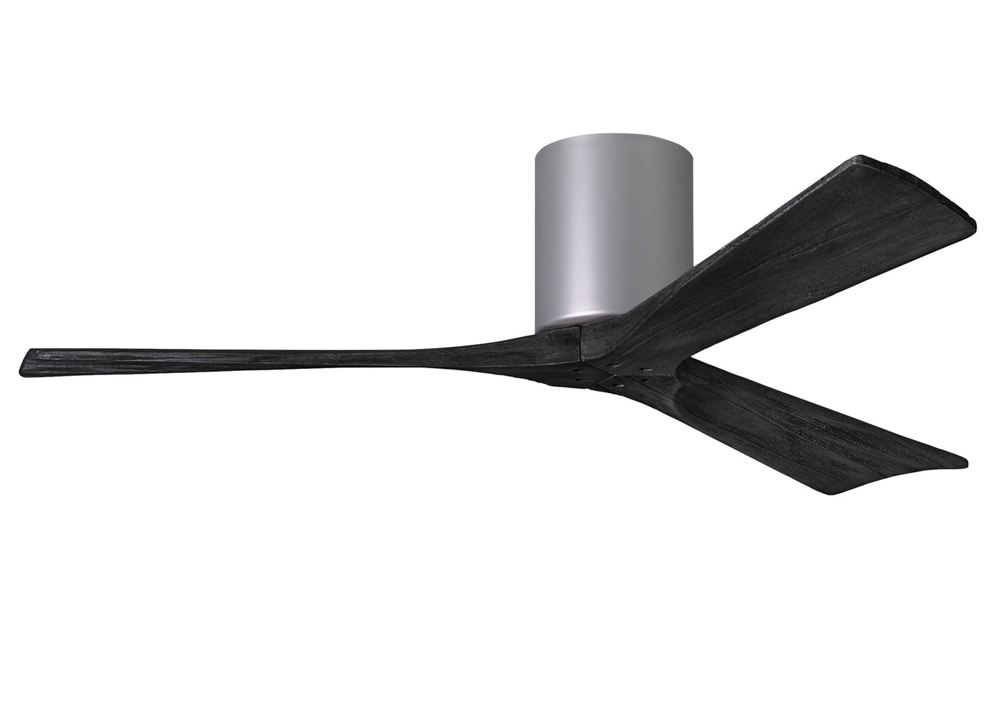 Matthews Fan Company - IR3H-BN-BK-52 - 52"Ceiling Fan - Irene-3H - Brushed Nickel