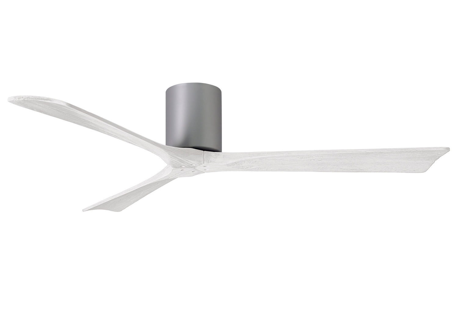 Matthews Fan Company - IR3H-BN-MWH-60 - 60"Ceiling Fan - Irene-3H - Brushed Nickel