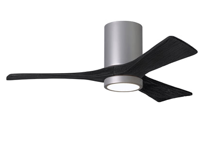 Matthews Fan Company - IR3HLK-BN-BK-42 - 42"Ceiling Fan - Irene-3HLK - Brushed Nickel