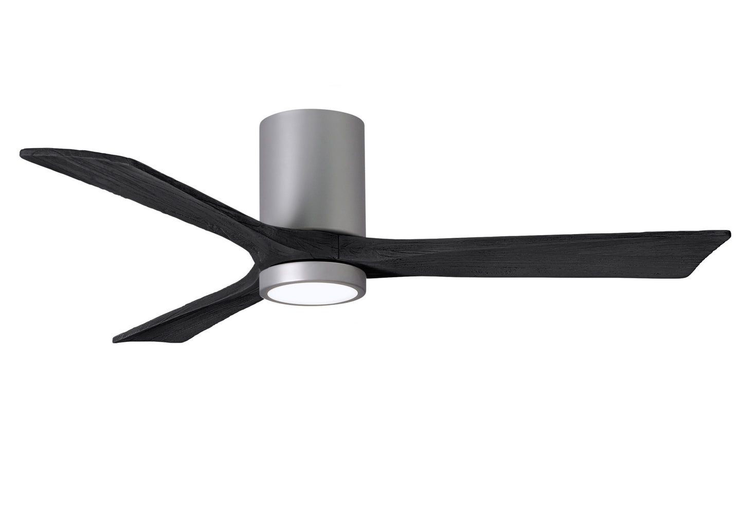 Matthews Fan Company - IR3HLK-BN-BK-52 - 52"Ceiling Fan - Irene-3HLK - Brushed Nickel