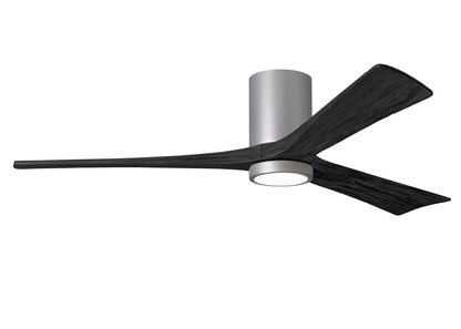 Matthews Fan Company - IR3HLK-BN-BK-60 - 60"Ceiling Fan - Irene-3HLK - Brushed Nickel