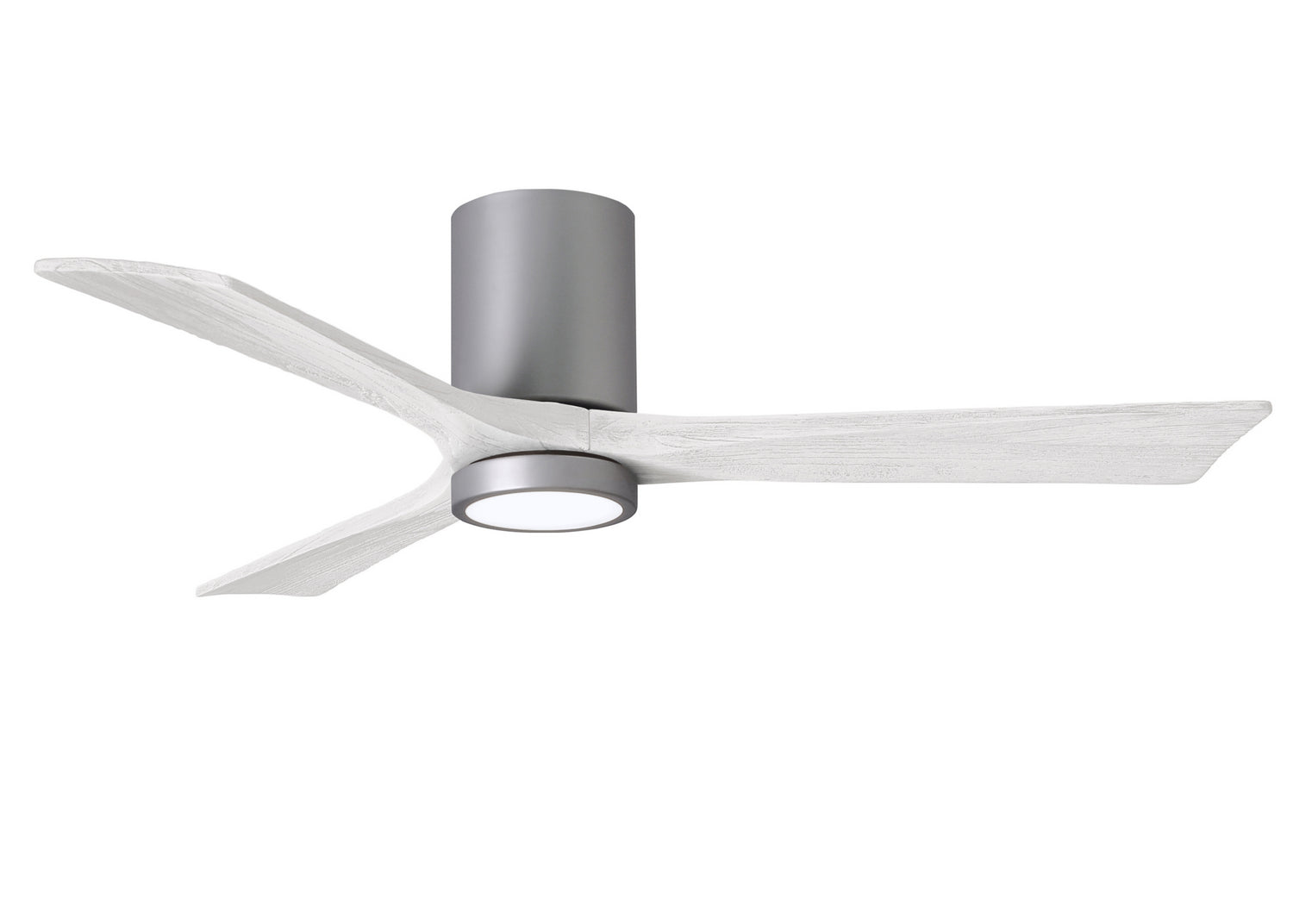 Matthews Fan Company - IR3HLK-BN-MWH-52 - 52"Ceiling Fan - Irene-3HLK - Brushed Nickel