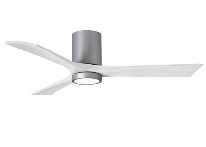 Matthews Fan Company - IR3HLK-BN-MWH-52 - 52"Ceiling Fan - Irene-3HLK - Brushed Nickel