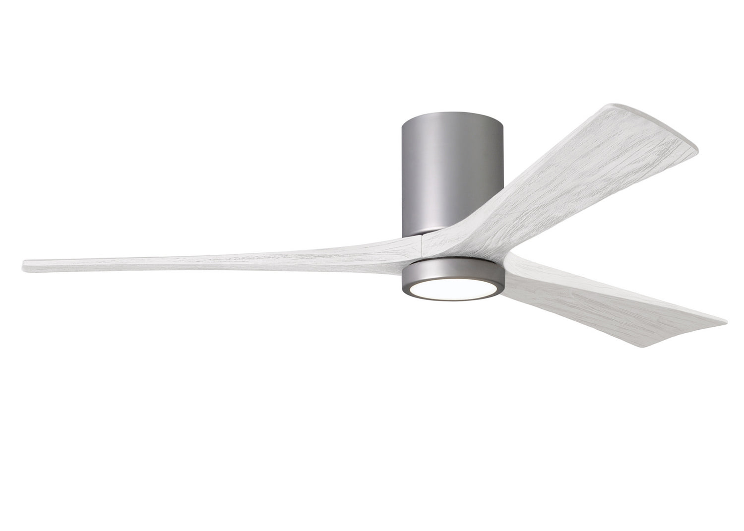 Matthews Fan Company - IR3HLK-BN-MWH-60 - 60"Ceiling Fan - Irene-3HLK - Brushed Nickel