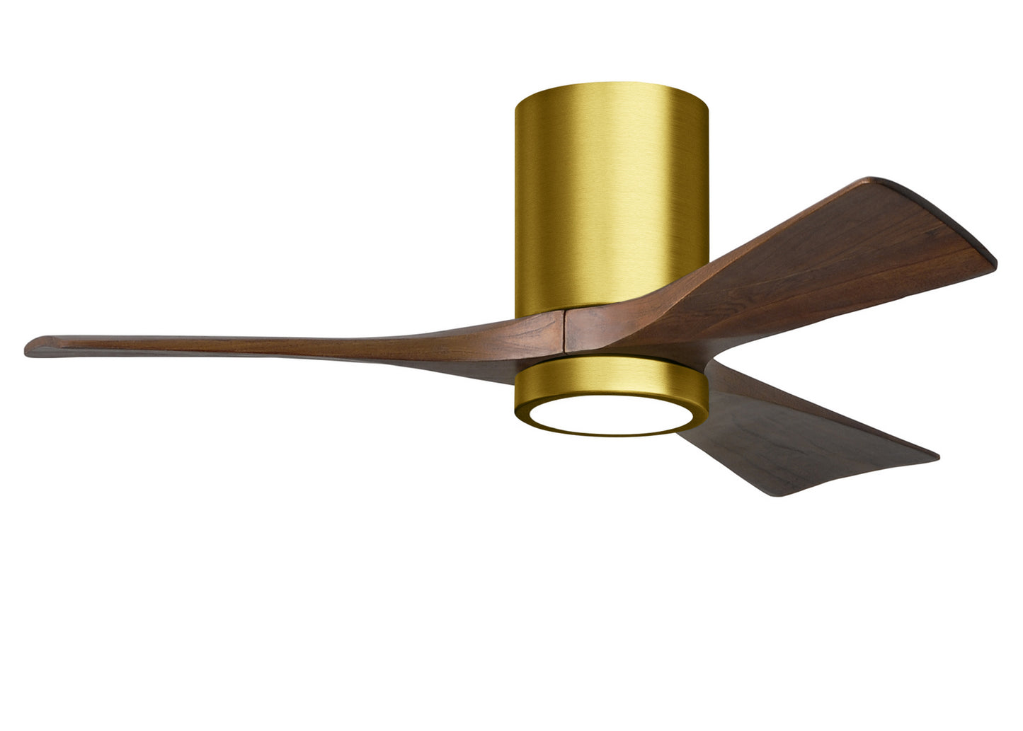 Matthews Fan Company - IR3HLK-BRBR-WA-42 - 42"Ceiling Fan - Irene-3HLK - Brushed Brass