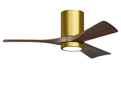 Matthews Fan Company - IR3HLK-BRBR-WA-42 - 42"Ceiling Fan - Irene-3HLK - Brushed Brass