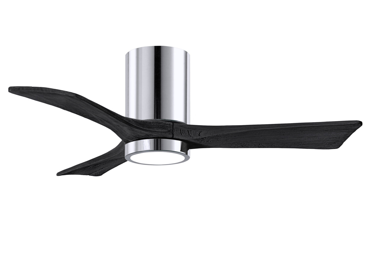 Matthews Fan Company - IR3HLK-CR-BK-42 - 42"Ceiling Fan - Irene-3HLK - Polished Chrome