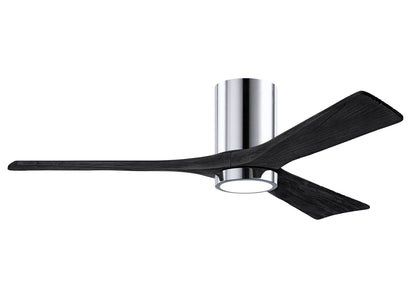 Matthews Fan Company - IR3HLK-CR-BK-52 - 52"Ceiling Fan - Irene-3HLK - Polished Chrome