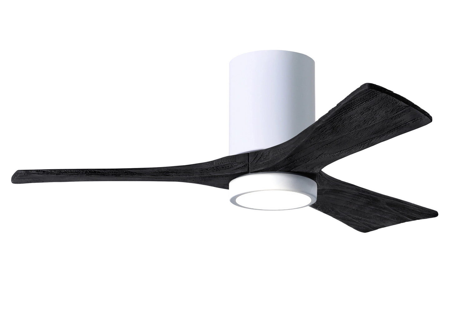 Matthews Fan Company - IR3HLK-WH-BK-42 - 42"Ceiling Fan - Irene-3HLK - Gloss White