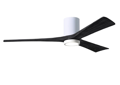 Matthews Fan Company - IR3HLK-WH-BK-60 - 60"Ceiling Fan - Irene-3HLK - Gloss White