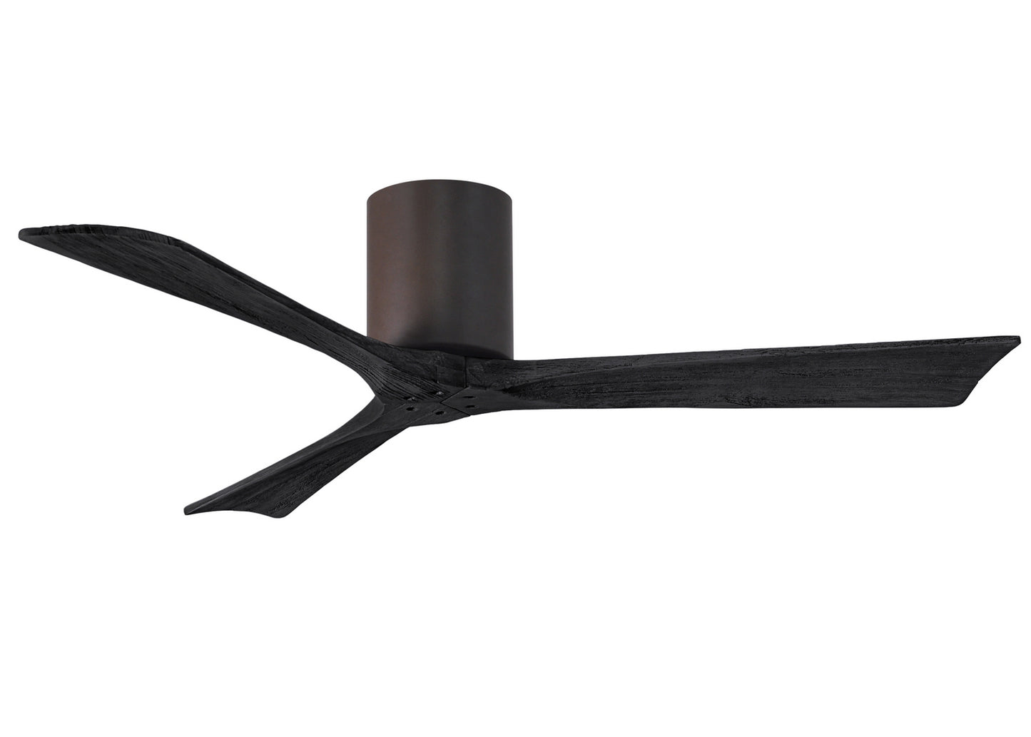 Matthews Fan Company - IR3H-TB-BK-52 - 52"Ceiling Fan - Irene-3H - Textured Bronze
