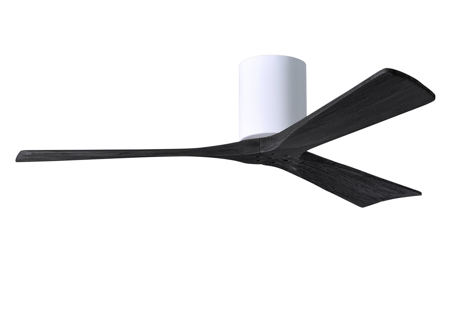 Matthews Fan Company - IR3H-WH-BK-52 - 52"Ceiling Fan - Irene-3H - Gloss White