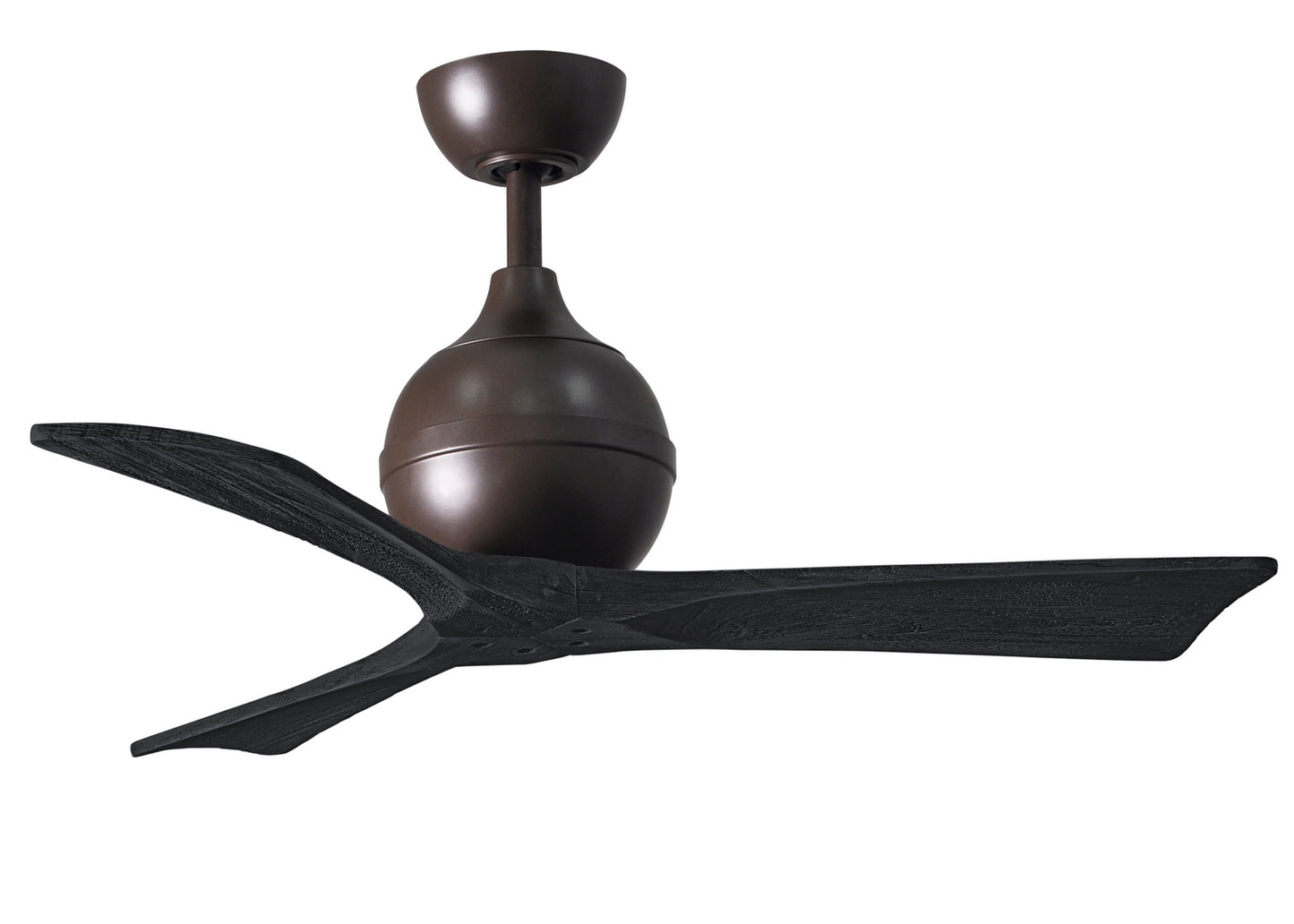 Matthews Fan Company - IR3-TB-BK-42 - 42"Ceiling Fan - Irene-3 - Textured Bronze