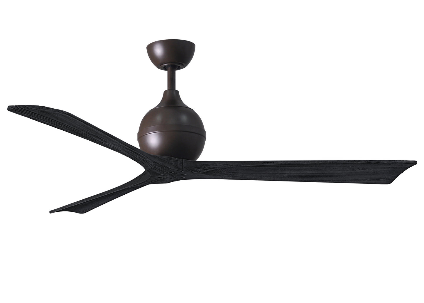 Matthews Fan Company - IR3-TB-BK-60 - 60"Ceiling Fan - Irene-3 - Textured Bronze