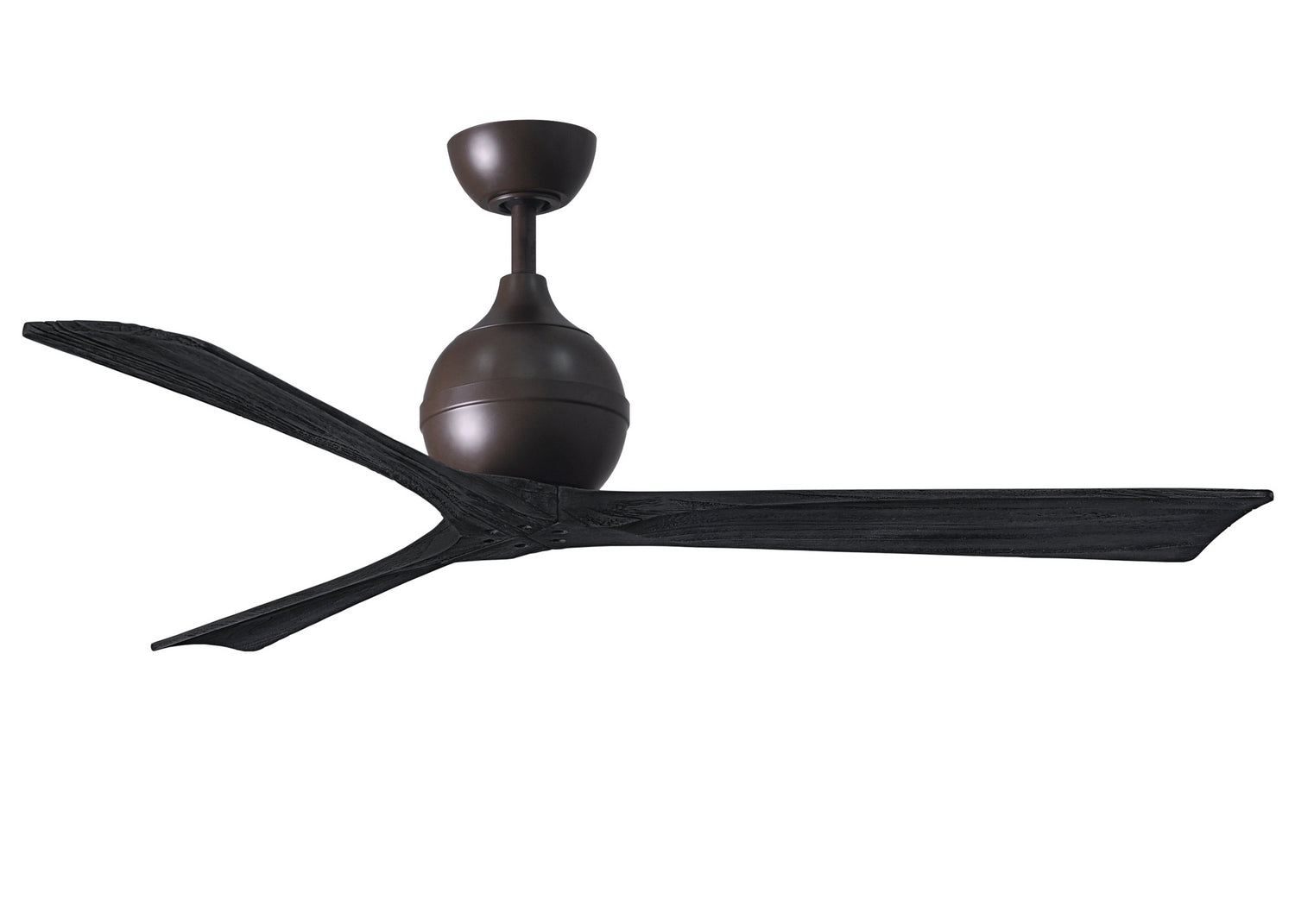 Matthews Fan Company - IR3-TB-BK-60 - 60"Ceiling Fan - Irene-3 - Textured Bronze