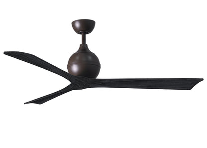 Matthews Fan Company - IR3-TB-BK-60 - 60"Ceiling Fan - Irene-3 - Textured Bronze