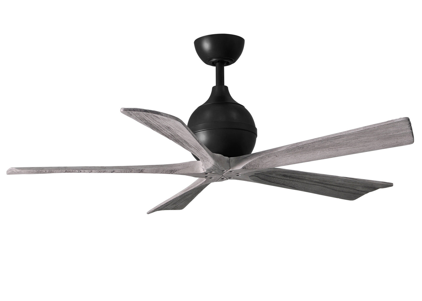 Matthews Fan Company - IR5-BK-BW-52 - 52"Ceiling Fan - Irene-5 - Matte Black