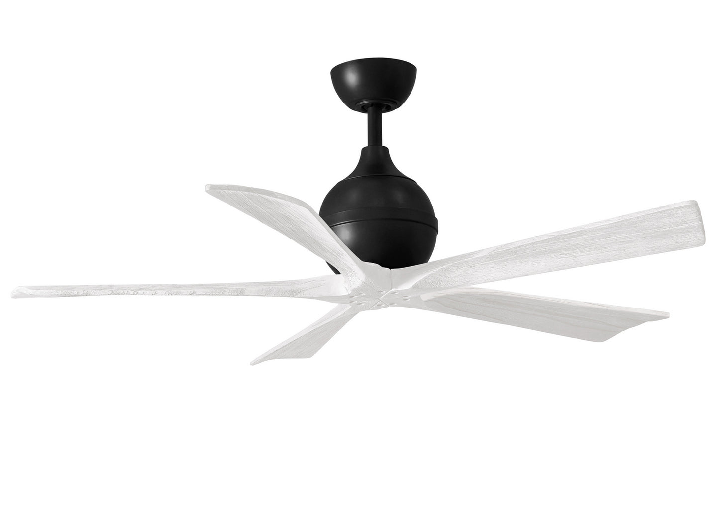 Matthews Fan Company - IR5-BK-MWH-52 - 52"Ceiling Fan - Irene-5 - Matte Black