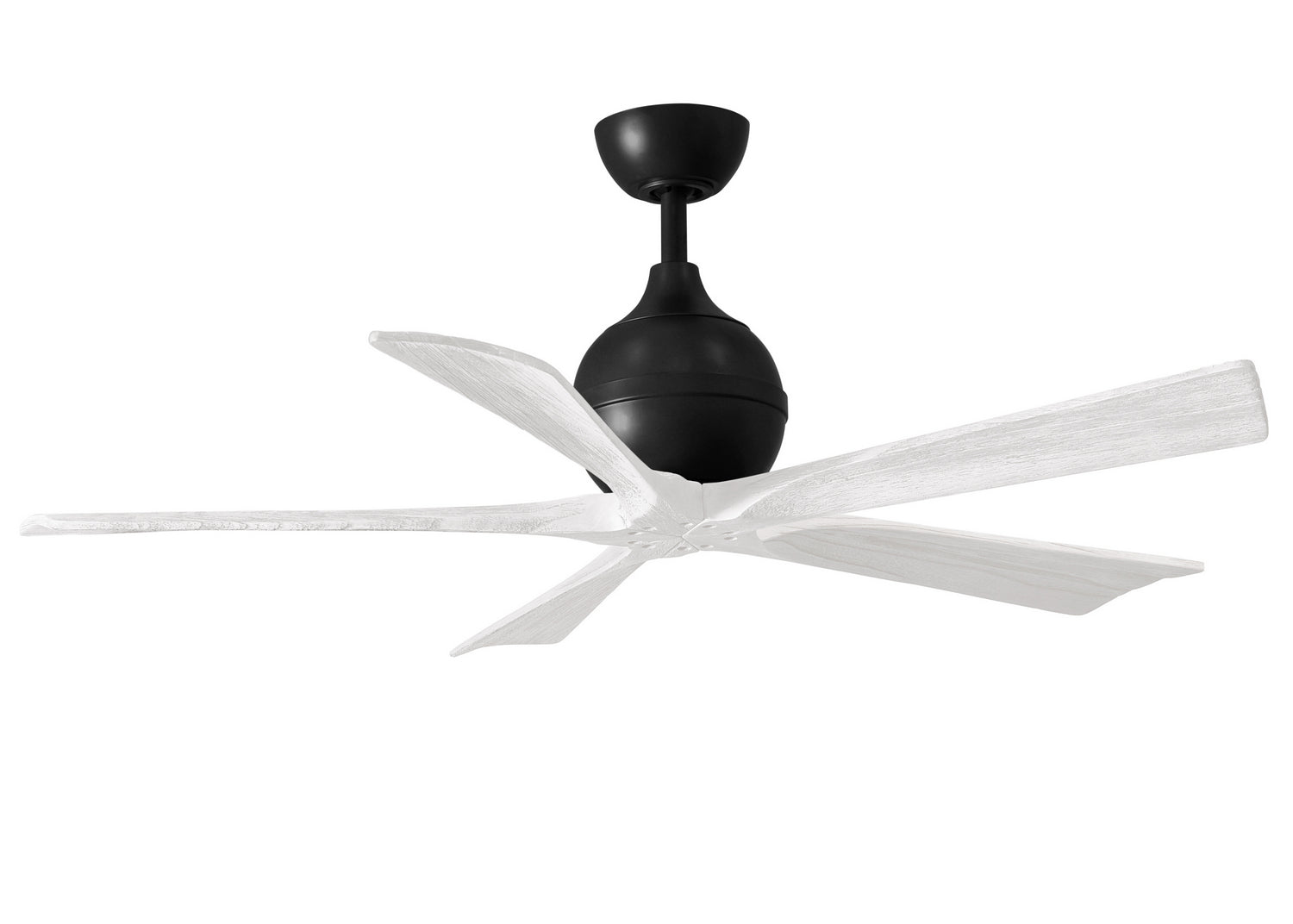 Matthews Fan Company - IR5-BK-MWH-52 - 52"Ceiling Fan - Irene-5 - Matte Black