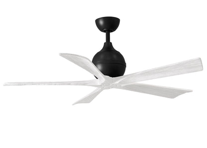 Matthews Fan Company - IR5-BK-MWH-52 - 52"Ceiling Fan - Irene-5 - Matte Black