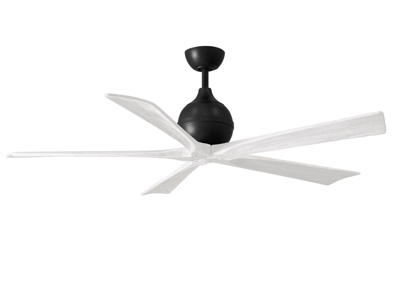Matthews Fan Company - IR5-BK-MWH-60 - 60"Ceiling Fan - Irene-5 - Matte Black